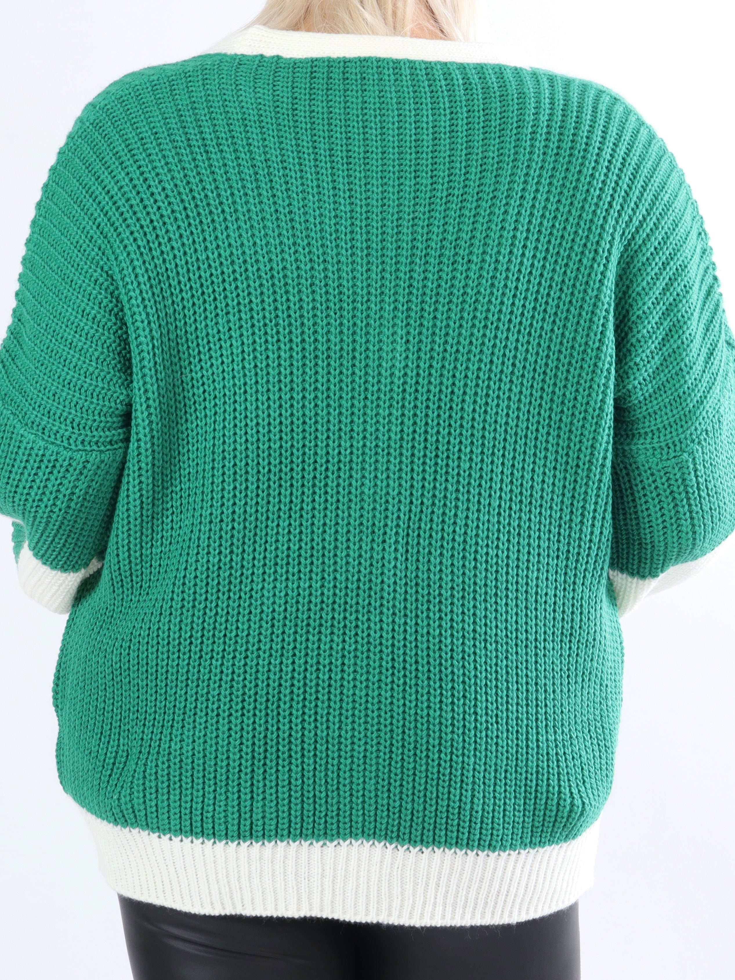 Pauline - Cool plus size kofta med bokstäver